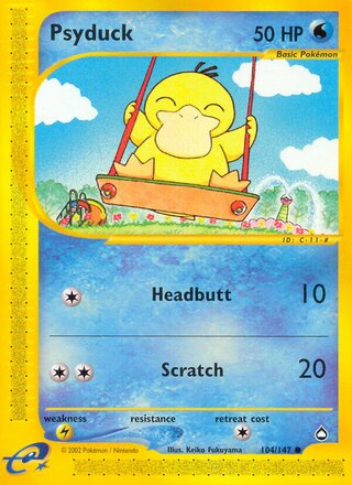 Psyduck 104/186 from Aquapolis
