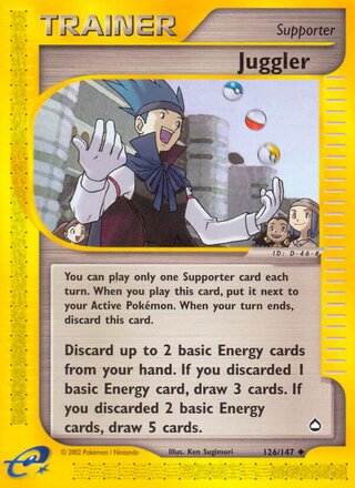 Juggler 126/186 from Aquapolis