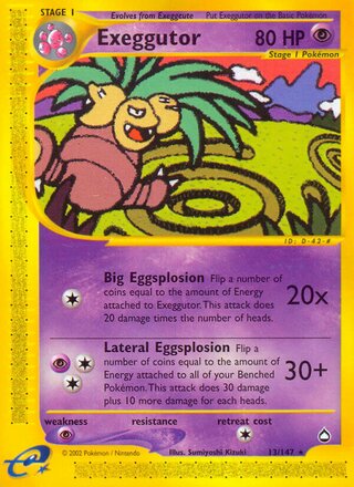 Exeggutor 13/186 from Aquapolis