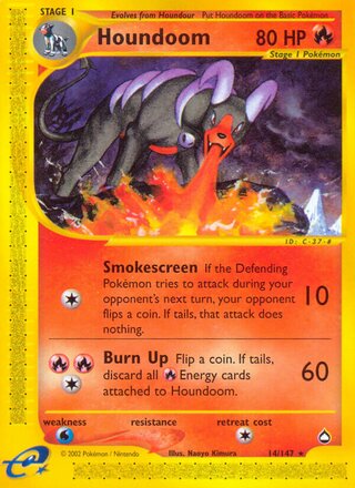 Houndoom 14/186 from Aquapolis