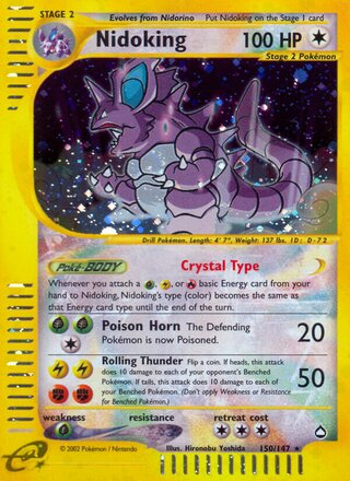 Nidoking 150/186 from Aquapolis