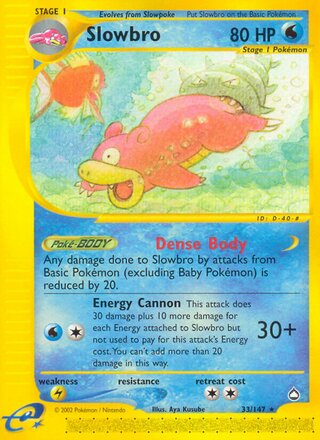 Slowbro 33/186 from Aquapolis