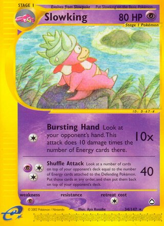 Slowking 34/186 from Aquapolis