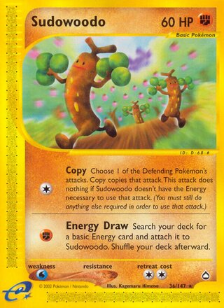 Sudowoodo 36/186 from Aquapolis