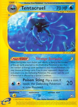 Tentacruel 38/186 from Aquapolis