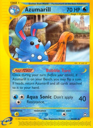 Azumarill 4/186 from Aquapolis