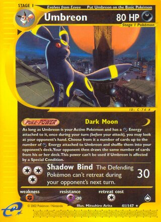 Umbreon 41/186 from Aquapolis
