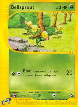 Bellsprout 45/186 from Aquapolis