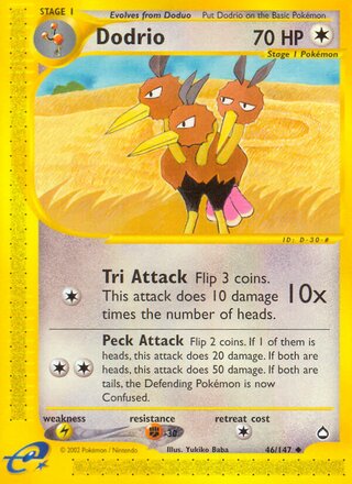 Dodrio 46/186 from Aquapolis