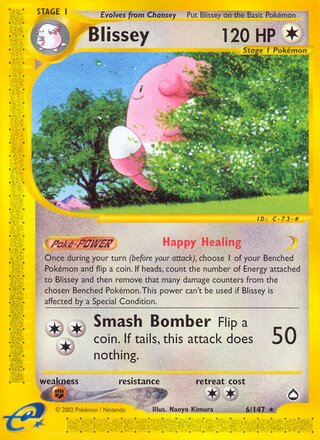 Blissey 6/186 from Aquapolis