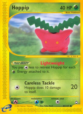 Hoppip 83/186 from Aquapolis