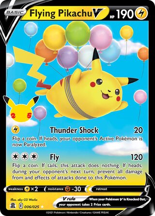 Flying Pikachu V 6/50 from Celebrations