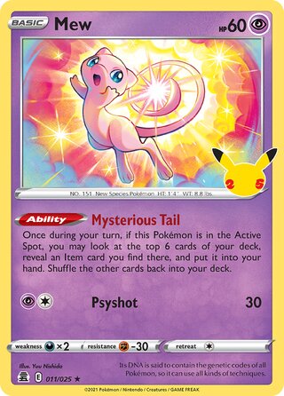 Mew 11/50 from Celebrations