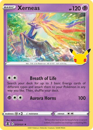 Xerneas 12/50 from Celebrations