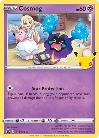 Cosmog 13/50 from Celebrations