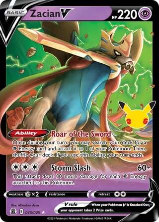 Zacian V 16/50 from Celebrations