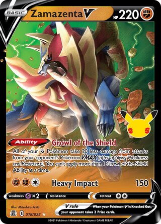 Zamazenta V 18/50 from Celebrations