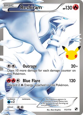 Reshiram 113/50 from Celebrations