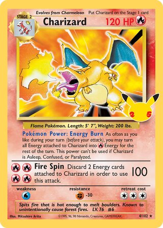 Charizard 4/50 from Celebrations