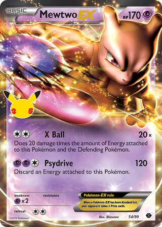 Mewtwo-EX 54/50 from Celebrations