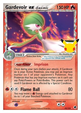 Gardevoir ex 93/50 from Celebrations