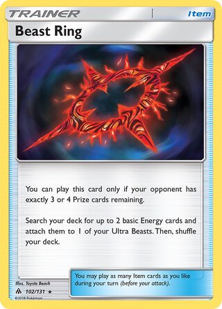 Beast Ring 102/146 from Forbidden Light