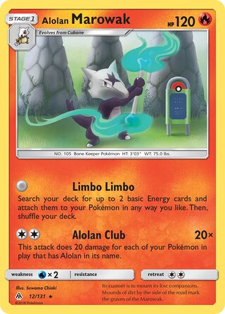 Alolan Marowak 12/146 from Forbidden Light