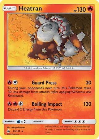 Heatran 13/146 from Forbidden Light