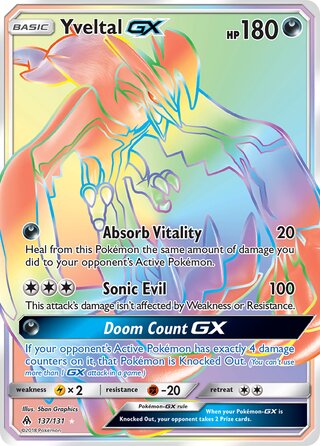 Yveltal-GX 137/146 from Forbidden Light