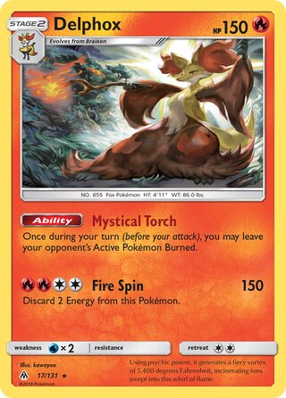 Delphox 17/146 from Forbidden Light