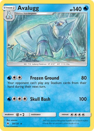Avalugg 30/146 from Forbidden Light