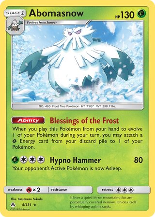 Abomasnow 4/146 from Forbidden Light