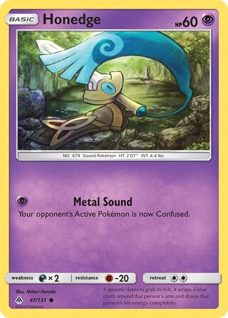 Honedge 47/146 from Forbidden Light