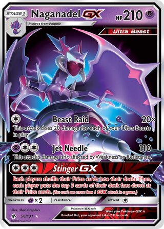 Naganadel-GX 56/146 from Forbidden Light