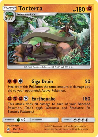 Torterra 58/146 from Forbidden Light