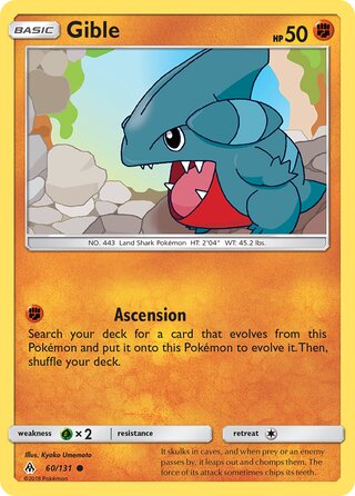 Gible 60/146 from Forbidden Light