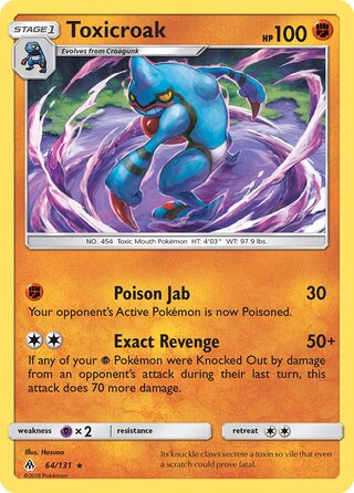 Toxicroak 64/146 from Forbidden Light