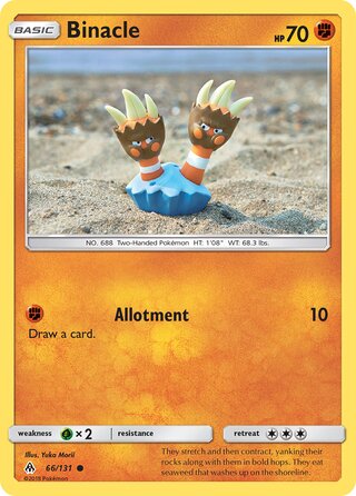 Binacle 66/146 from Forbidden Light