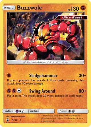 Buzzwole 77/146 from Forbidden Light