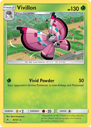 Vivillon 8/146 from Forbidden Light