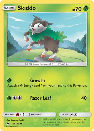 Skiddo 9/146 from Forbidden Light