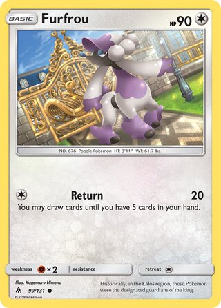 Furfrou 99/146 from Forbidden Light
