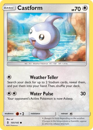 Castform 105/169 from Guardians Rising