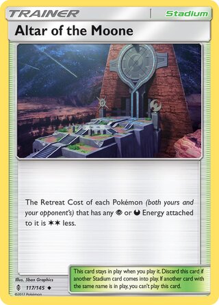 Altar of the Moone 117/169 from Guardians Rising