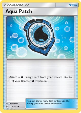 Aqua Patch 119/169 from Guardians Rising