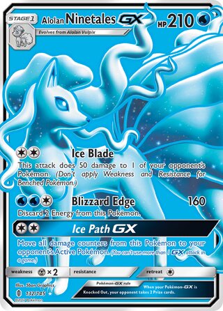 Alolan Ninetales-GX 132/169 from Guardians Rising