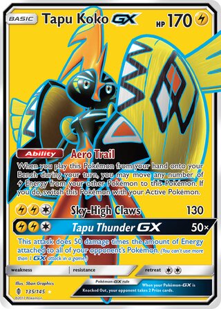 Tapu Koko-GX 135/169 from Guardians Rising