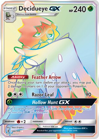 Decidueye-GX 146/169 from Guardians Rising