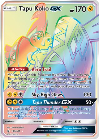 Tapu Koko-GX 153/169 from Guardians Rising
