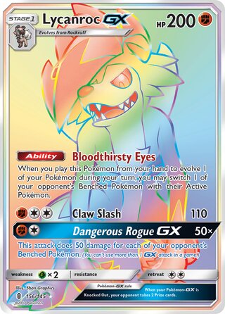 Lycanroc-GX 156/169 from Guardians Rising